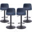 Ensemble de 2 tabourets réglables, tabourets pivotants