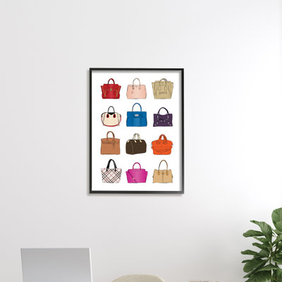 " Glam Designer Bags Fashion Forward Purse Chart "