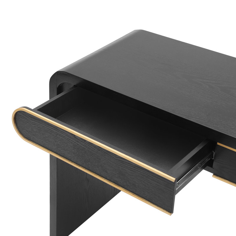Console en bois Thalyn, Noir