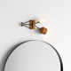 Giry 2 Light Steel Dimmable Armed Sconce