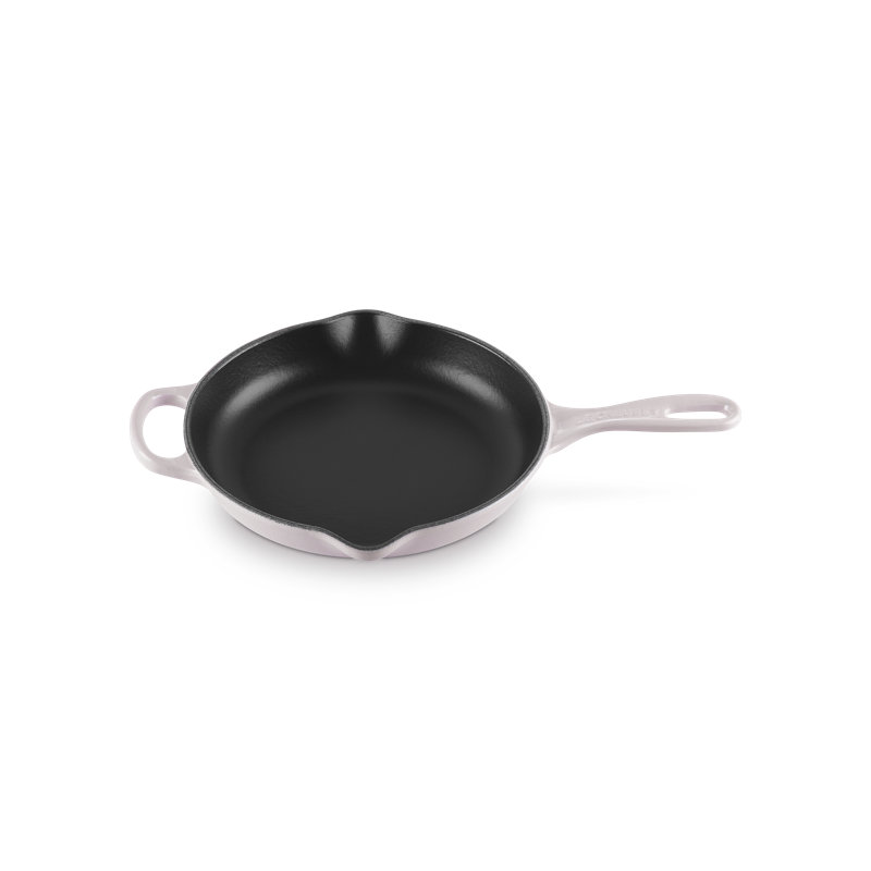 Le Creuset Enameled Cast Iron Skillet, Shallot/Black, 9"