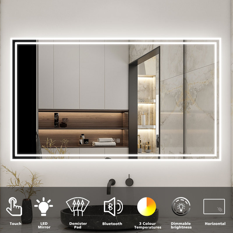 Ahaziah Rectangle Mirror, 70 cm H x 120 cm W