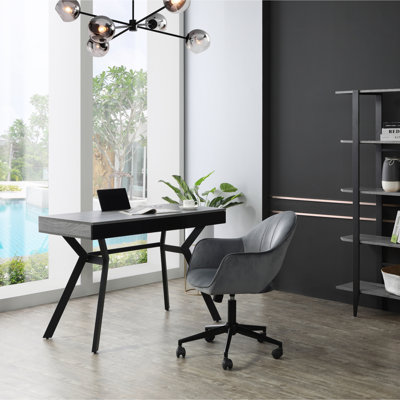 Bureau avec 3 tiroirs et support pour iPad
