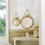 Miroir suspendu rond 6,7 pouces