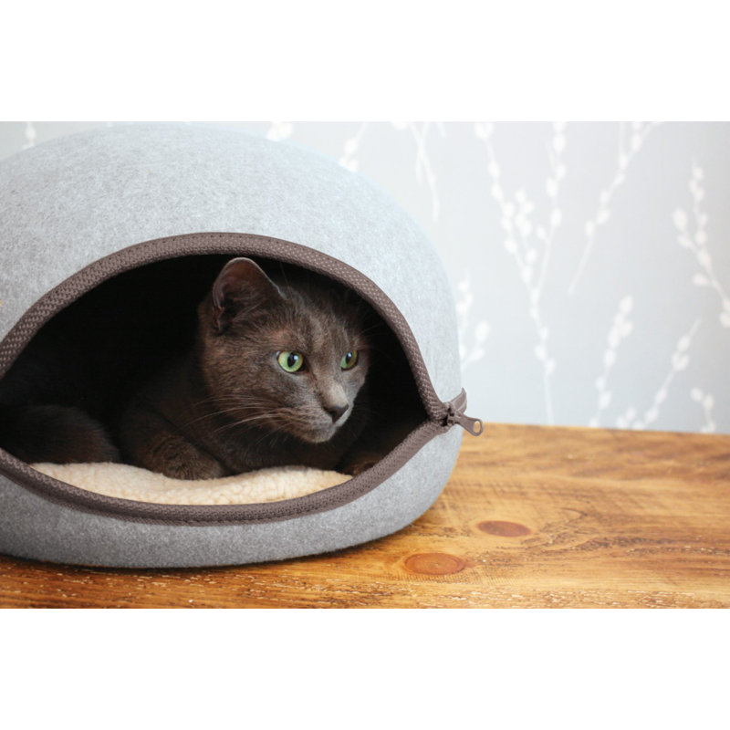 Jerald Nest Pet Bed, Dove Grey