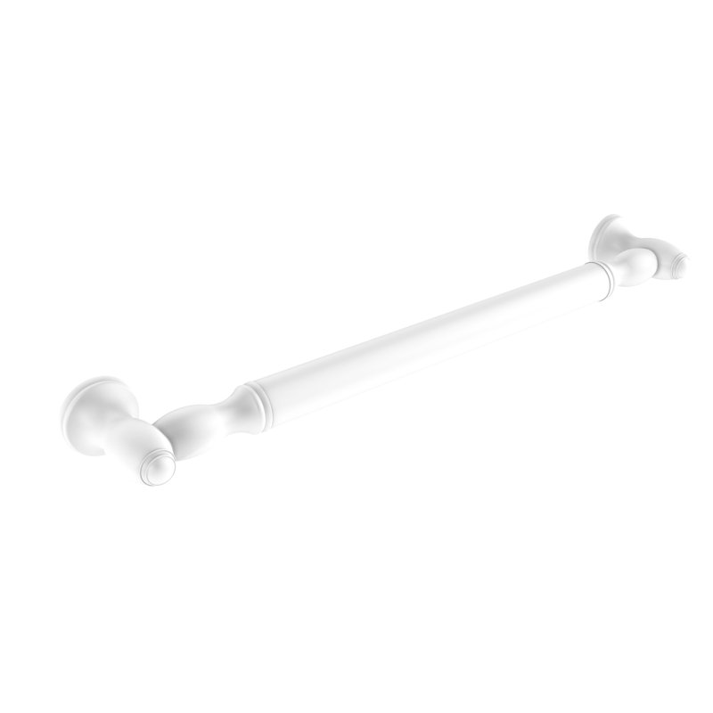 Barre d’appui lisse, Blanc mat, 32 po