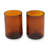 11oz. Handmade Drinking Glass Set