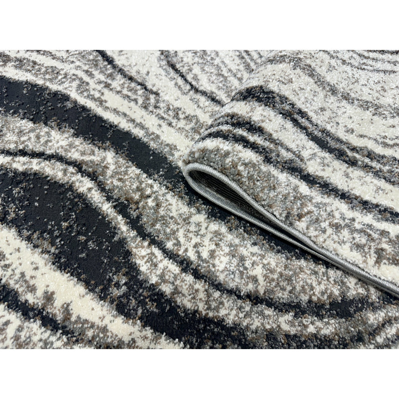 Modern Abstract Rug Contemporary 9X12 Area Rug For Living Room Carpet, Rectangle 9'2" x 12'6"