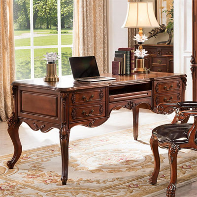 Bureau de style américain, bureau en bois et bureau avec tiroirs