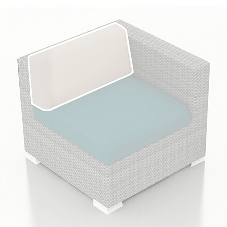 Coussin de siège simple 29 po - Lagune coulée