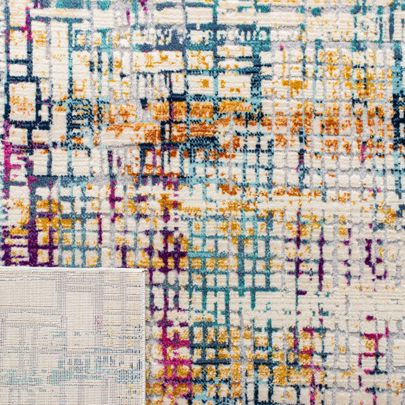 Chauncy Performance Abstract Rug, Rectangle 4' x 6'