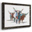 Modern Longhorns I, reproduction d'art sur toile-96286007-96286003