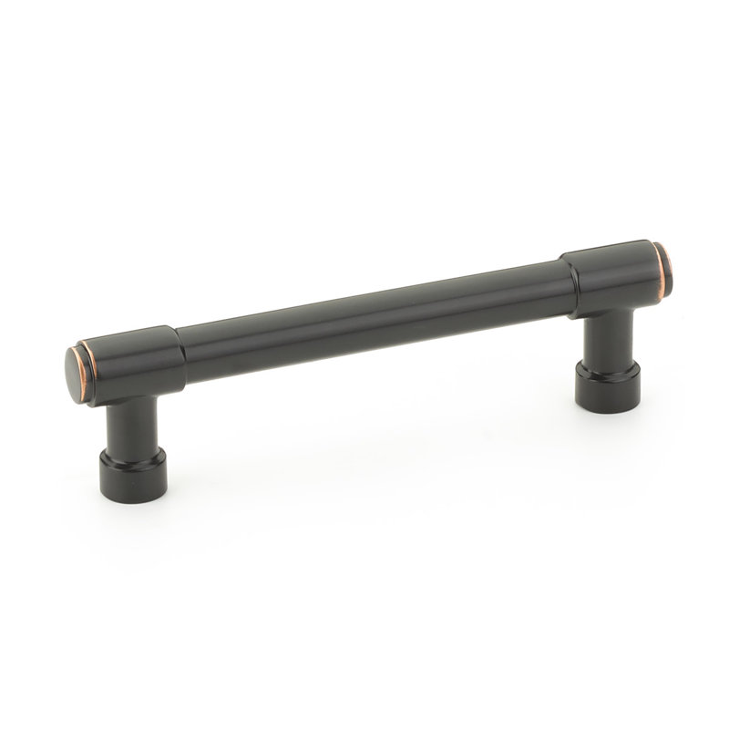 Emtek Jasper Bar Cabinet Pull, Oil Rubbed Bronze, 4" Center To Center