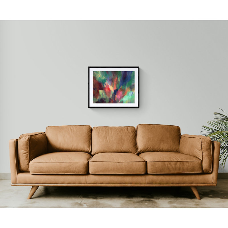 Abstract Composition 1032 Print by Angel Estevez, Black Framed Paper, 24" H x 30" W