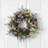 Flocked Christmas Wreath with LED Lights