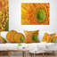 Coussin lombaire flowerswork en cascade à gerbera fleur