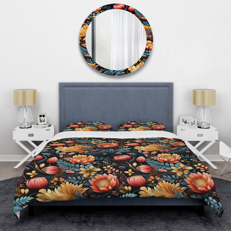 Ensemble de housse de couette Eclectic Wonderland Forest Garden - Eclectic, Housse de couette simple + 1 taie décorative stan