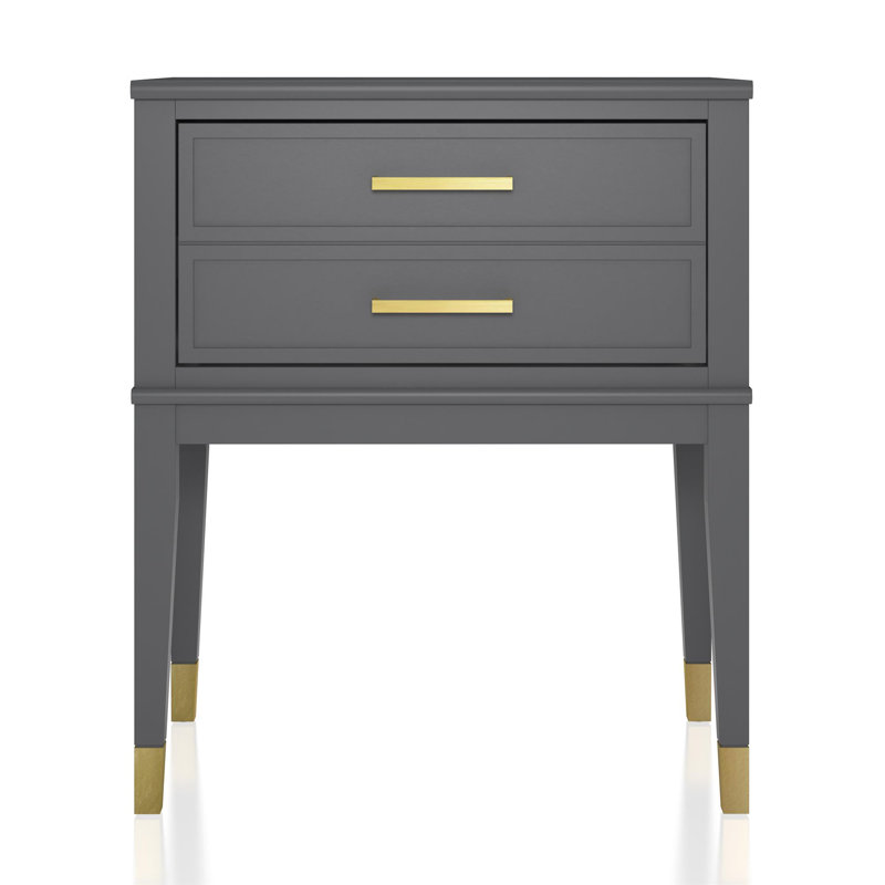 Westerleigh 1 Drawer End Table, Grey
