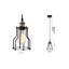 Brough Industrial 1 Light Black Cage Pendant