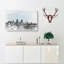 Philadelphia Skyline in Abstract - Wrapped Canvas Drawing - Wrapped Canvas-55341663