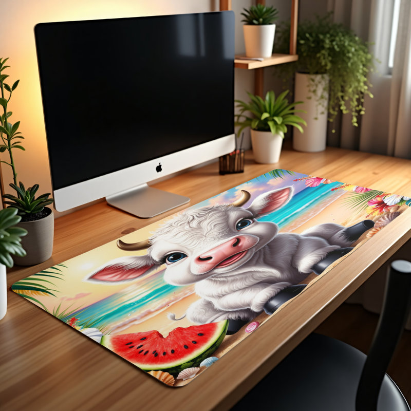 Polyester Desk Pad, 14.4x12.1