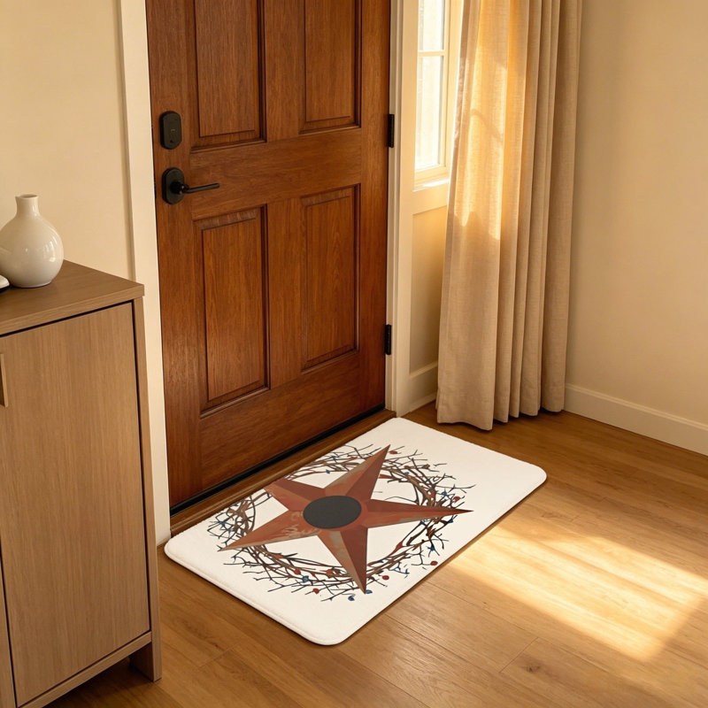 Tapis d'entrée rectangulaire Farmhouse