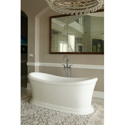 67'' x 30'' Soaking Acrylic Bathtub
