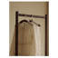 Elegant Black Walnut & Rattan Coat Rack
