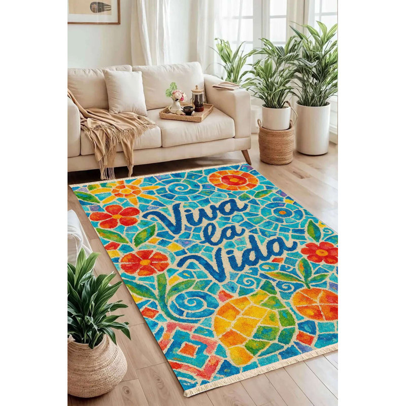 Tapis de couloir mosaïque «Viva La Vida»