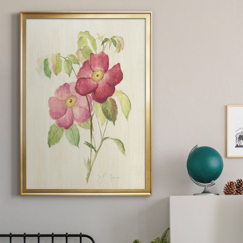 «Dusty Rose II», peinture sur toile encadrée, Or, H 26,5 po x l 36,5 po x P 1,5 po