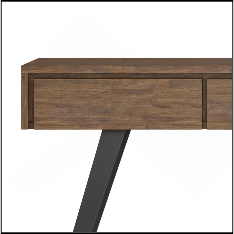Lowry - Console de canapé - Brun rustique naturel vieilli, Brun naturel vieilli