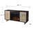 Sarenac Darby Home Co 54.25 " W Brown Electric TV Stand with BTU 4700
