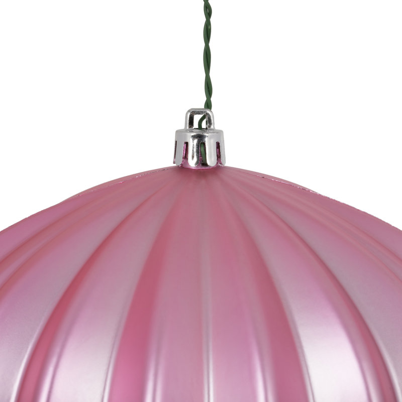Ornement de Noël 5,7 po UV, Rose mat