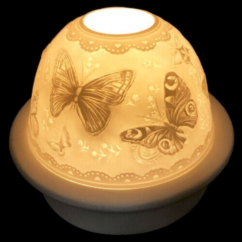 Photophore de table en porcelaine 4 po
