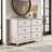 Aleana 46.2" W Solid Wood Tapered Legs 6-Drawer Double Dresser-1199378573