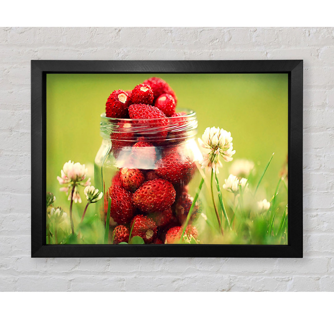 Strawberry Jar - Einzelner Bilderrahmen Kunstdrucke