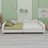 Upholstered Daybed With Cloud-Shaped Backrest-358358172-339429935