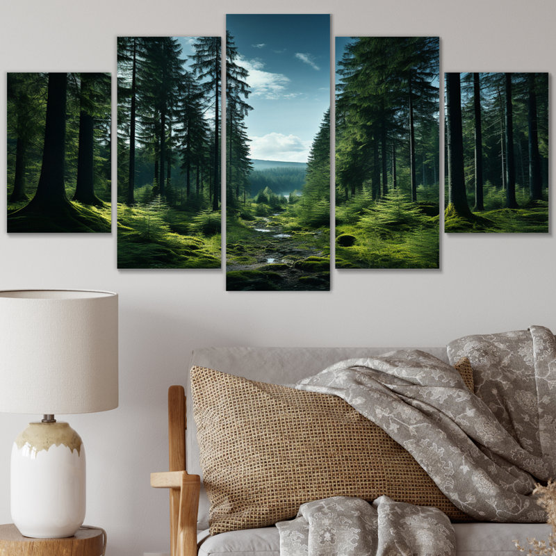 Ensemble de 5 décorations murales Canada Whispering Pines I