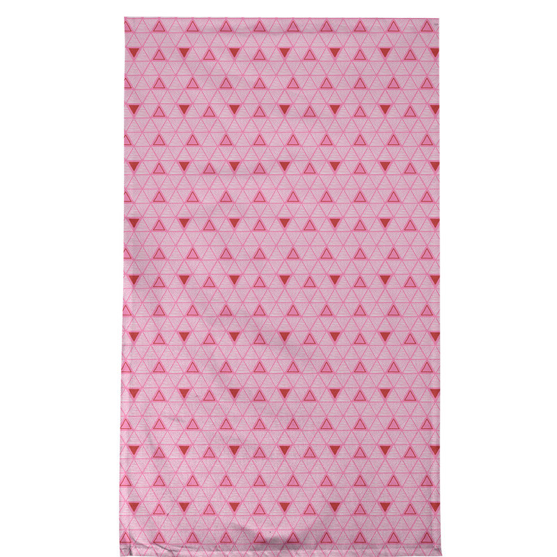 Serviette à thé triangles fêtes, Polyester sergé