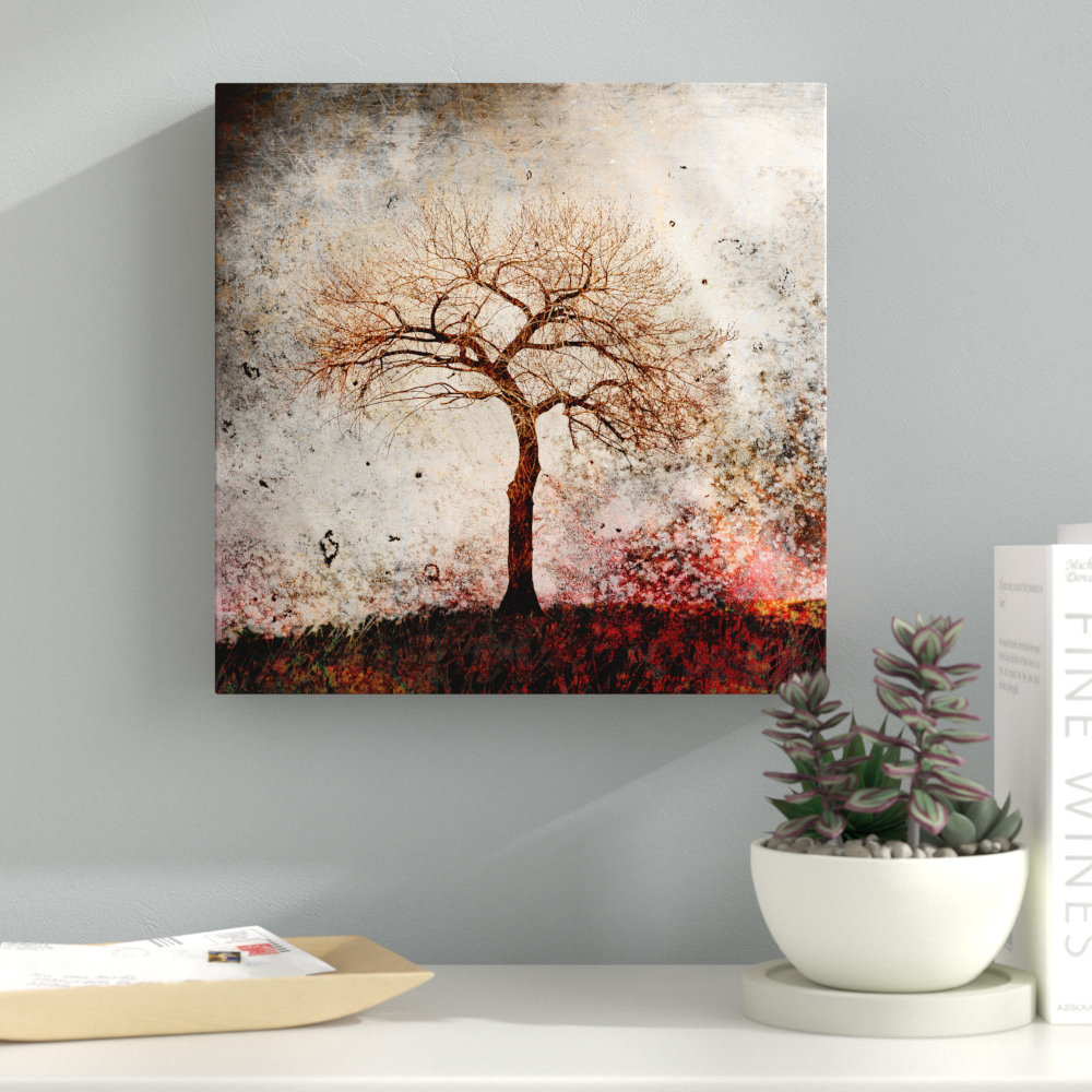 Ebern Designs 'Cottonwood Tree Part 09' Graphic Art Print on Wrapped ...