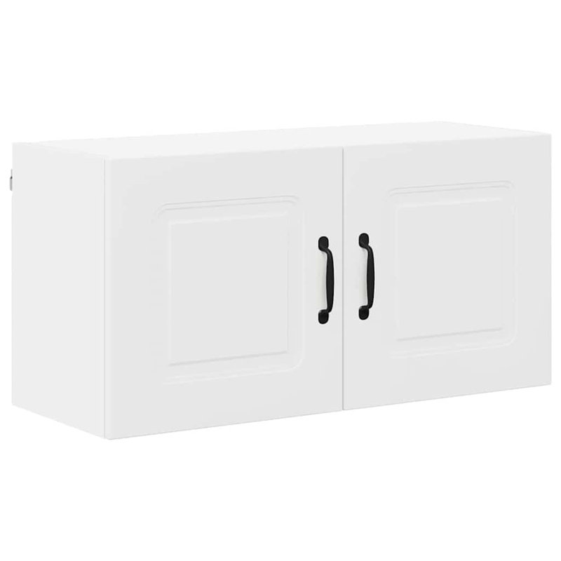 Vidaxl Kitchen Wall Cabinet With Shelf Grey Sonoma 80 X 31 X 40 Cm, 40cm H x 80cm W x 31cm D, White