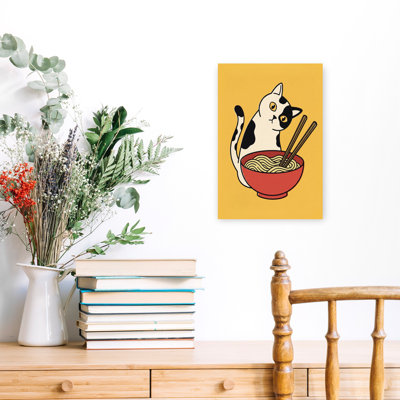 «Curious Cat Ramen», art mural contemporain