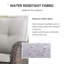 Chaises longues pivotantes en osier avec coussins Esquer-223698211