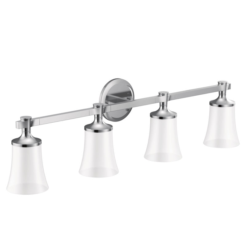 Flara 4-Light Vanity Light, Chrome
