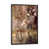 Dark Rustic Wood Floater Framed Canvas