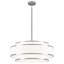 Lustre tambour moderne à 5 lumières 23,78 "à intensité variable-205390081