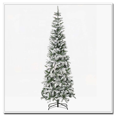 Arbre de Noël artificiel pin enneigé 7,5 pi