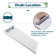 Elegant 48" W x 36" D x 4" H Shower Base with Single Threshold Anti-Slip Acrylic Shower Pan White
