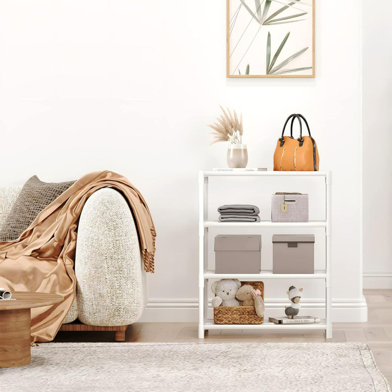 3-Tier Small Shoe Rack, Metal Stackable Kids Shoe Shelf Storage Zapateras Organizer,Narrow Shoe Rack Sturdy For Closet Hallway Entryway Living Room Bedroom
