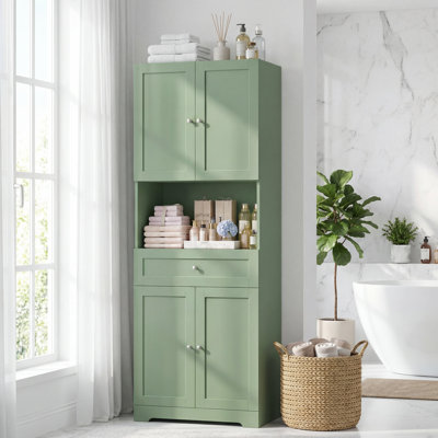 Armoire de salle de bain autoportante 67,5 "H